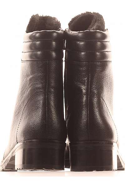 Lazamani Dámské Boty Kožené Černé Outlet Vel. 38