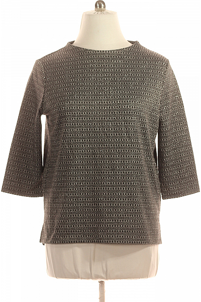 Vzorovaná  Halenka Černobílá Vel. 44 Vzorovaná  Halenka Černobílá Vel. 44