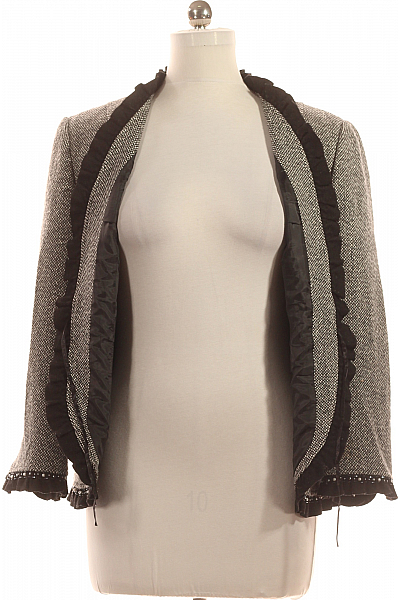 Dámské Blejzr Vlněný Šedý TAIFUN Second hand Vel. 42