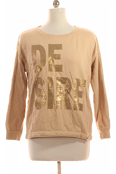 Cartoon Dámská Mikina Bez Zapínání Béžová Vel. 40