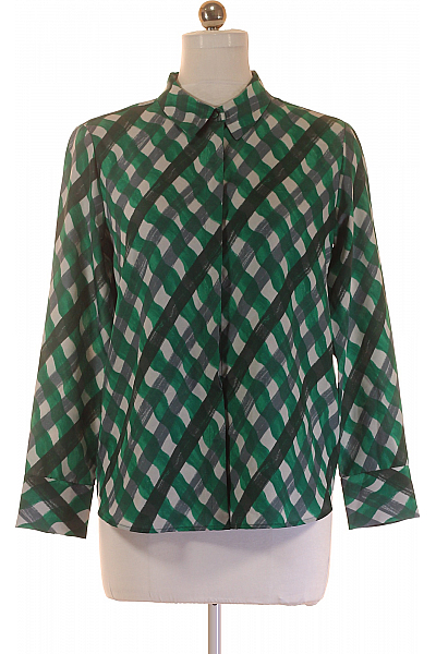 Vzorovaná Dámská Košile Zelená Vel. 38 Vzorovaná Dámská Košile Zelená Vel. 38