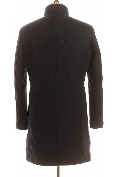 Christian Berg Pánský Dlouhý Kabát Modrý Vel. 50