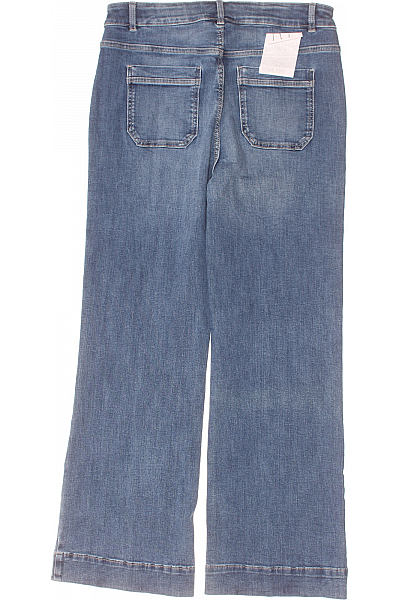 Christian Berg Bootcut Dámské Široké Džíny Bavlněné Modré