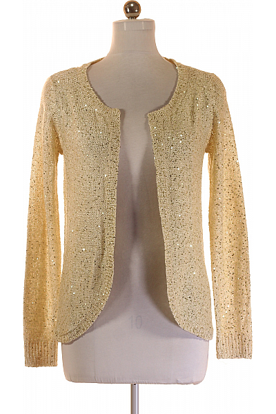 Dámský Cardigan Zlatý Second Hand Vel. M