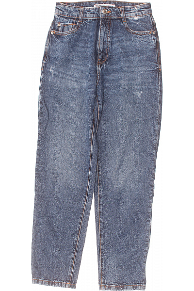 ZARA Boyfriend Dámské Džíny Modré Vel. 34