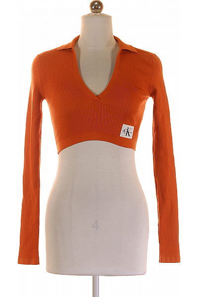 Calvin Klein Dámské Tričko Oranžový Vel. XS