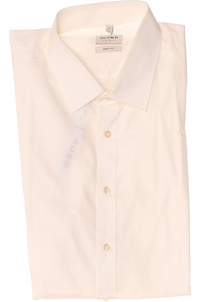 Pánská Košile Jednobarevná Béžová OLYMP Vel. 44