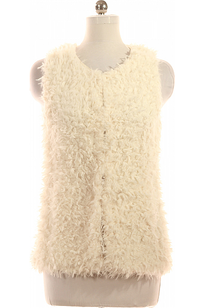 Kratká Dámská Vesta Bílá Vel. M