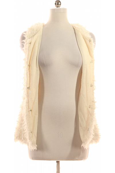 Kratká Dámská Vesta Bílá Vel. M