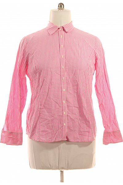 Vzorovaná Dámská Košile Růžová Second Hand Vel. 46