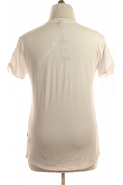 Jednoduché Pánské Tričko Bílé G-Star Vel. M