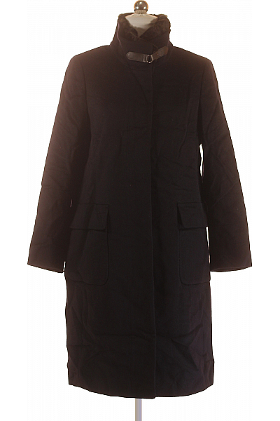 Schneiders Dámský Kabát Vlněný Černý