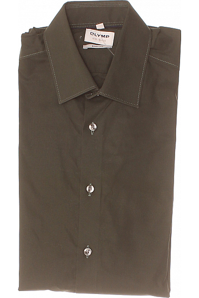 OLYMP Pánská Košile Zelená Second Hand Vel. 38