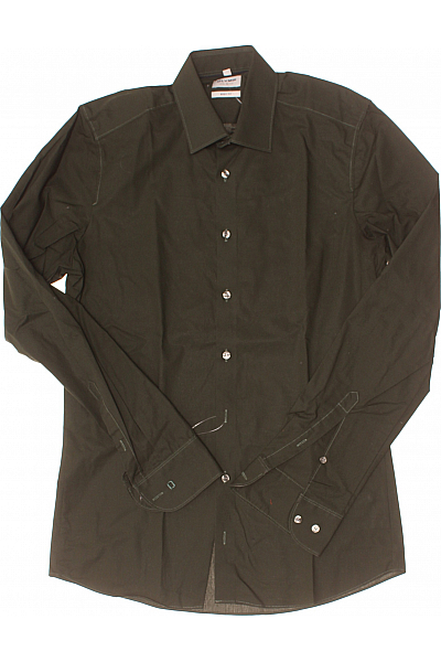 OLYMP Pánská Košile Zelená Second hand Vel. 38