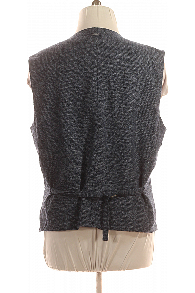 A FISH NAMED FRED Pánská Vesta Pletená Modrá Vel. 46