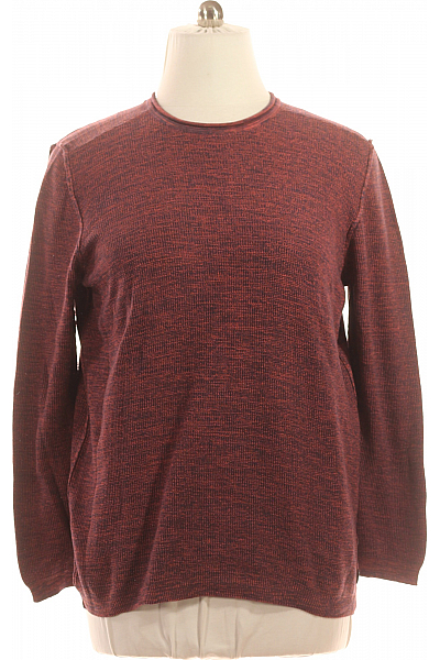 Pánský Svetr Vínový Second Hand Vel. XL
