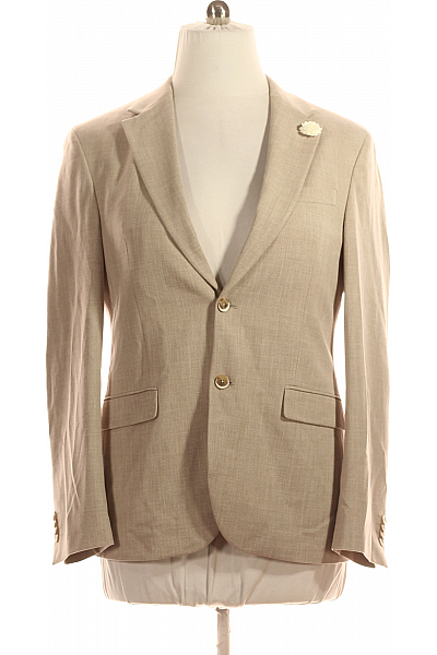 MC NEAL Společenské Pánské Sako Béžové Second Hand Vel. 50