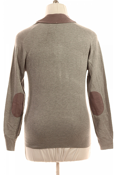 Pánský Pulovr Lněný Šedý Vel. XL