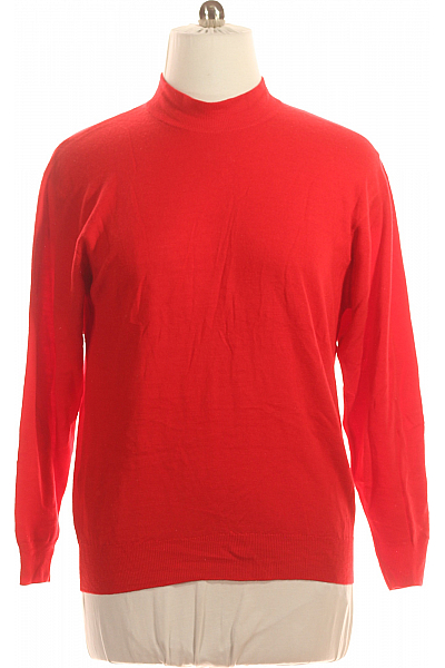 Pánský Svetr Vlněný Červený Second Hand