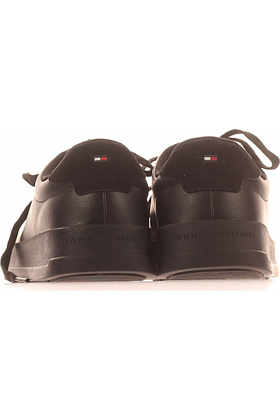 TOMMY HILFIGER Pánské Tenisky Kožené Černé Vel.  43