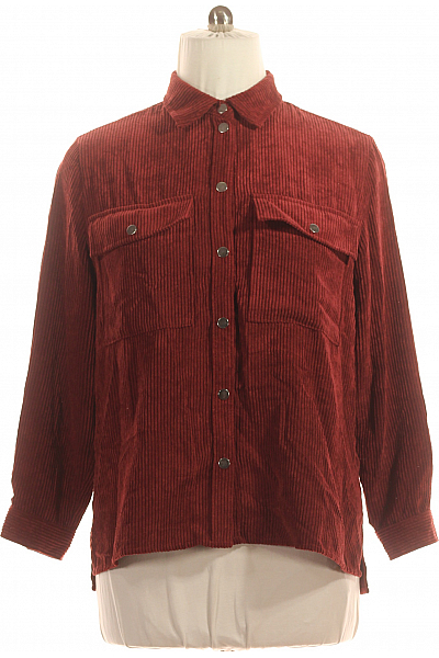 Dámská Košile Vínová Gina Tricot Vel. L