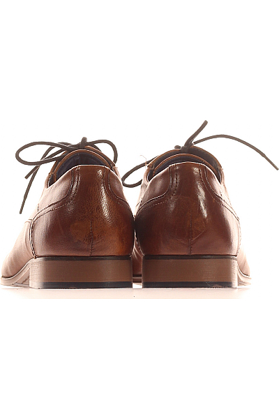 Pánské Boty Kožené Hnědé Bugatti Vel. 46