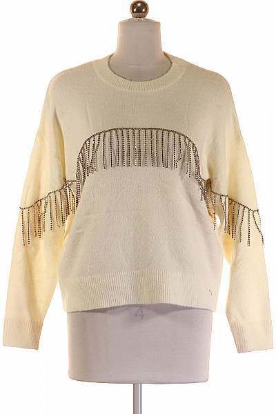 Dámský Svetr Béžový TALLY WEiJL Second Hand Vel. S Dámský Svetr Béžový TALLY WEiJL Second Hand Vel. S