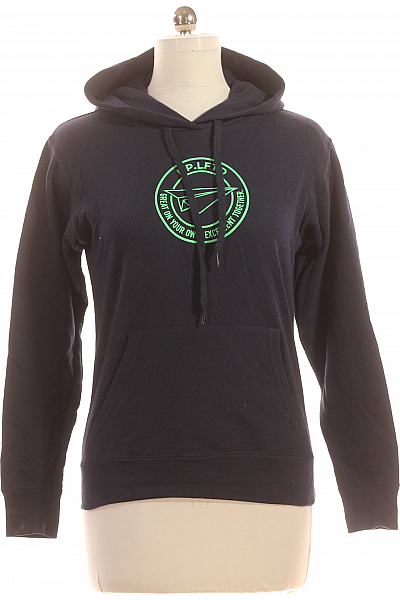 Dámská Mikina Bez Zapínání Modrá Fruit Of The Loom Vel. M