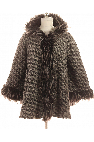 Krátký Dámský Kabát Šedý