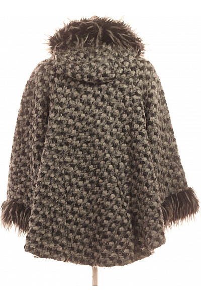 Krátký Dámský Kabát Šedý