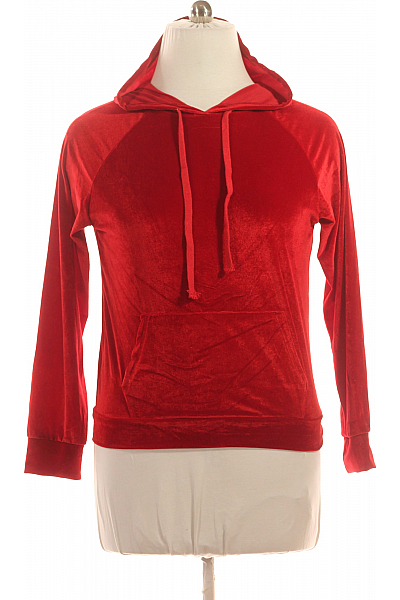 Dámská Mikina Bez Zapínání Červená Vel. XXL