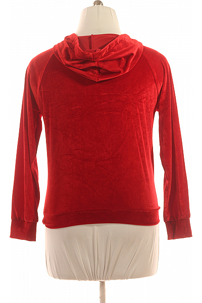 Dámská Mikina Bez Zapínání Červená Vel. XXL
