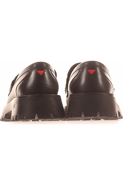 Guess Dámské Polobotky Kožené Černé Outlet Vel.  41