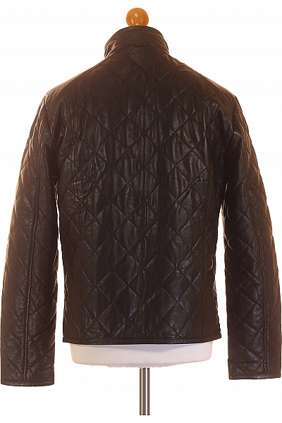 Pánská Přechodné Bundy Koženková Černá JOOP! Vel. 48