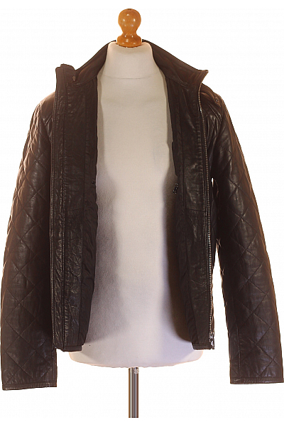 Pánská Přechodné Bundy Koženková Černá JOOP! Vel. 48