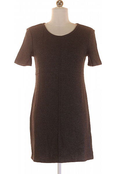  Šaty Pletené Šedé ZARA Vel. S