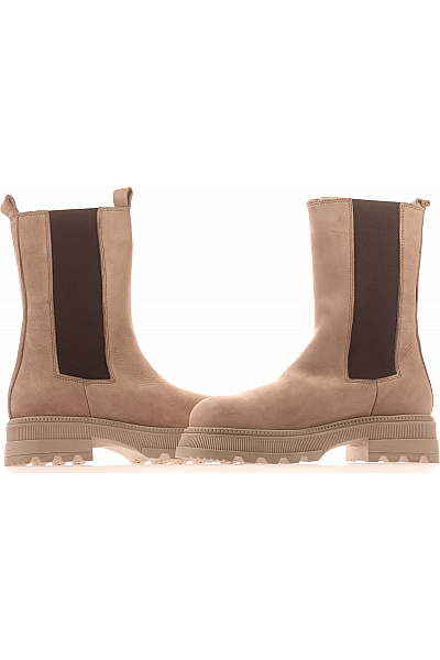 Inuovo Dámské Boty Kožené Béžové Outlet Vel. 41