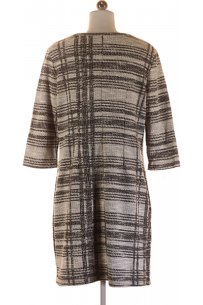  Šaty Pletené Černobílé Vel. M