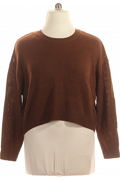 Dámský Svetr Hnědý Second Hand Vel.  L Dámský Svetr Hnědý Second Hand Vel.  L
