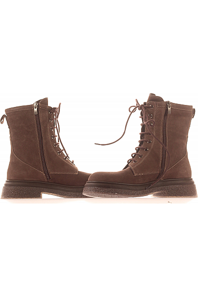 Inuovo Dámské Workery Kožené Hnědé Outlet Vel. 39