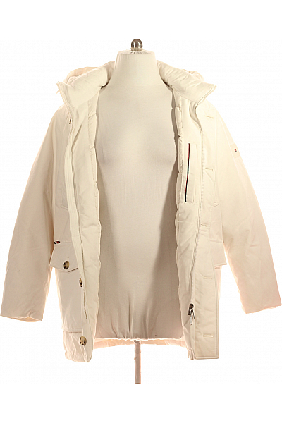 TOMMY HILFIGER Zimní Pánská Bunda Bílá Vel. XL