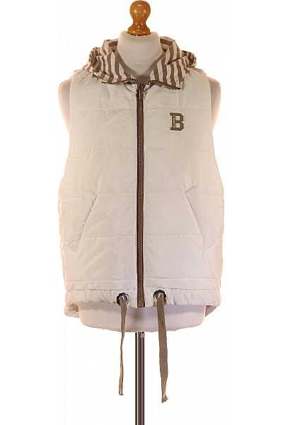 Zimní Pánská Vesta Bílá Vel. S