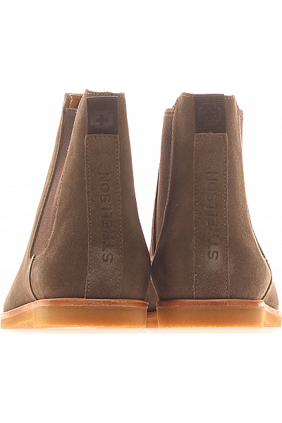 Dámské Kotníkové Boty Kožené Zelené Strellson Vel. 41