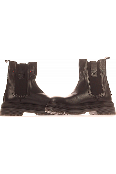 Dámské Kotníkové Boty Kožené Černé Inuovo Vel. 38