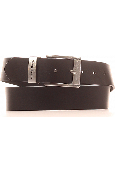 TOM TAILOR Pásek Kožené Černé Second Hand