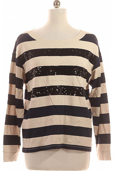 Vzorovaná  Halenka Béžová Monari Second Hand Vel. 42