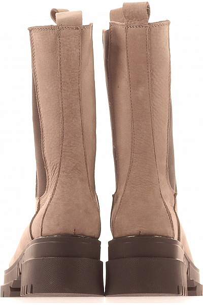 Inuovo Dámské Kotníkové Boty Kožené Béžové Vel. 36