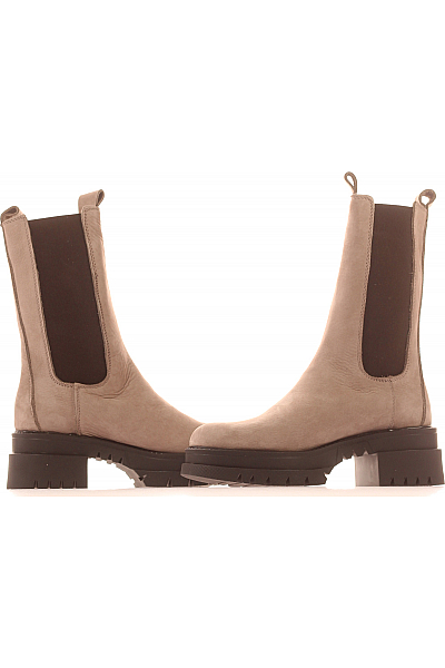 Inuovo Dámské Kotníkové Boty Kožené Béžové Vel. 36