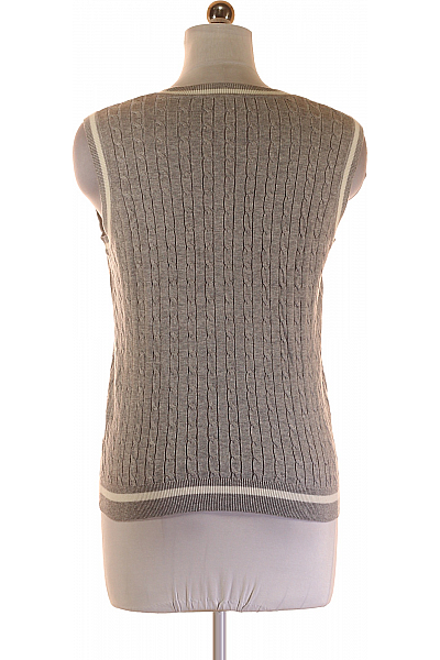 Kratká Dámská Vesta Šedá Second hand Vel. M