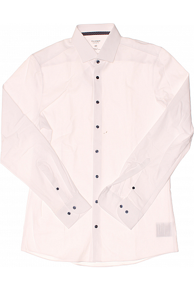 Pánská Košile Bílá OLYMP Second hand Vel. 40